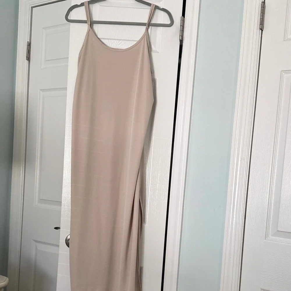 A new day Elegant Beige Slip Dress - Picture 1 of 3